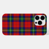 Ruthven tartan red green blue plaid iPhone hoesje (Achterkant horizontaal)