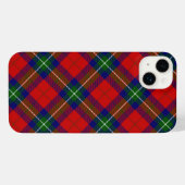 Ruthven tartan red green blue plaid iPhone hoesje (Achterkant horizontaal)