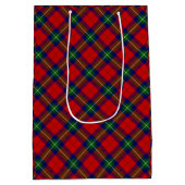 Ruthven tartan red green blue plaid medium cadeauzakje (Achterkant)