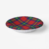 Ruthven tartan red green blue plaid papieren kommen (Gebogen)