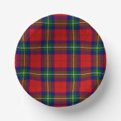 Ruthven tartan red green blue plaid papieren kommen (Voorkant)