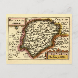 Rutland (Rutlandshire) County Engeland Historische Briefkaart