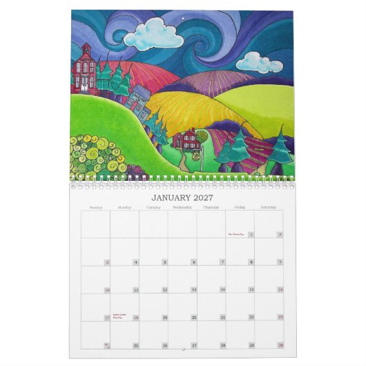 Rutland School Year Agenda Kalender (Jan 2027)