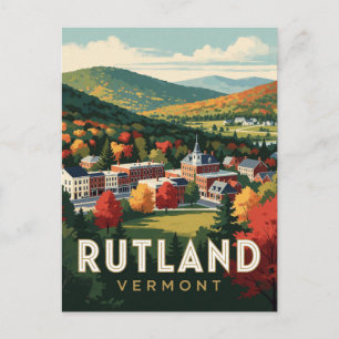 Rutland Vermont Herfstlandschap Briefkaart