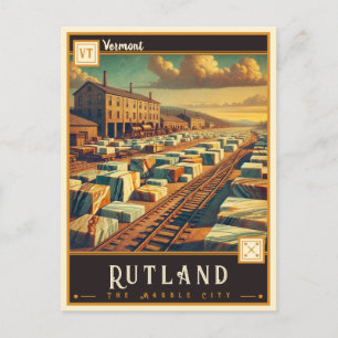 Rutland, Vermont Oude ansichtkaart Briefkaart