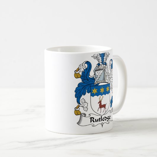 Rutledge Family Crest Koffiemok (Voorkant rechts)