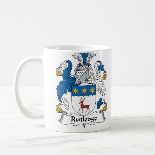 Rutledge Family Crest Koffiemok (Links)