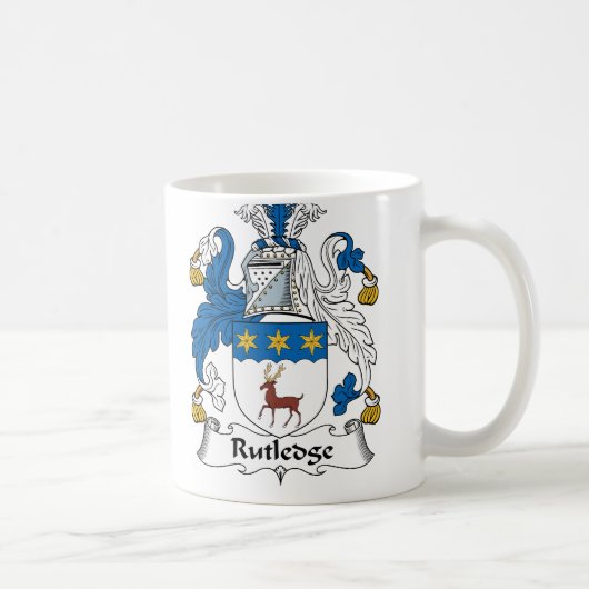 Rutledge Family Crest Koffiemok (Rechts)