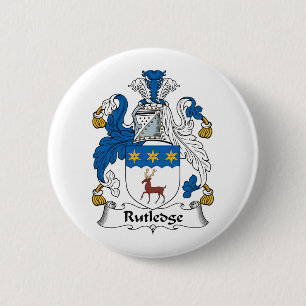 Rutledge Family Crest Ronde Button 5,7 Cm