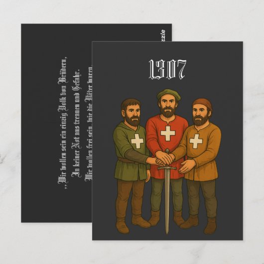 Rütlischwur Briefkaart (Voorkant / Achterkant)