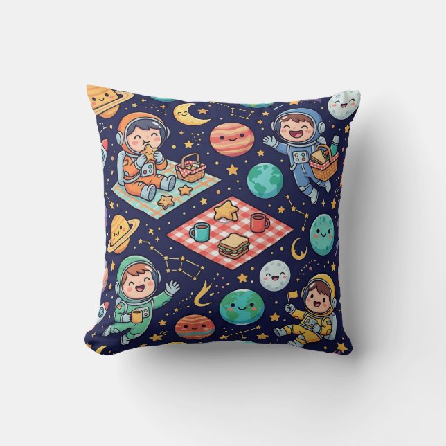 Ruumelijke Picknick Worp Kussen (Voorkant)