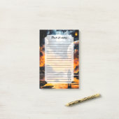 Ruumtereiziger Kosmische Horizon Reis Post-it® Notes (Op bureau)