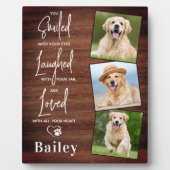 Ruw Aandenken Herdenking Overleden Huisdier Hond P Fotoplaat (Voorkant)