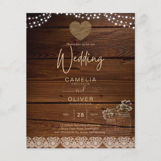 Ruw aarden Mussenpot Lichten Kant Gipsbloem TROUWE (Voorkant)