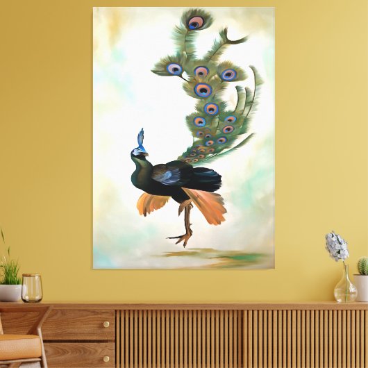 Ruw als een kleurrijke vertoning voor rackcursusse canvas afdruk (Insitu (Woonkamer))