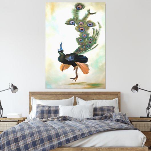 Ruw als een kleurrijke vertoning voor rackcursusse canvas afdruk (Insitu (Slaapkamer))