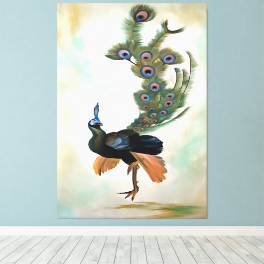 Ruw als een kleurrijke vertoning voor rackcursusse canvas afdruk (Insitu (Houten vloer))