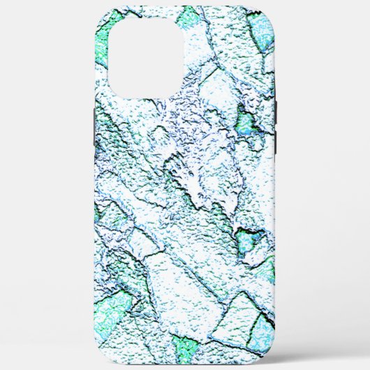 Ruw als steen, in een mengsel van cyaan en munt Case-Mate iPhone case (Achterkant)