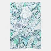 Ruw als steen, in een mengsel van cyaan en munt theedoek (Verticaal)