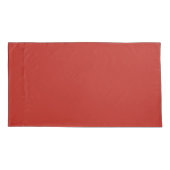 Ruw Bamboe Bloemen Vlinder Shamrocks in Rood Kussensloop (Achterkant-Links)