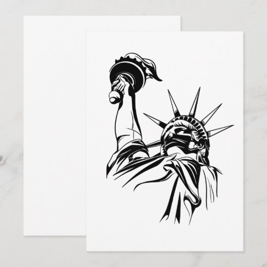 ruw beeld van vrijheid gezichtsmasker kaart (Voorkant / Achterkant)