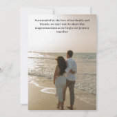 Ruw Binnen Trouwen Bewaar de Datum Kaart (Achterkant)