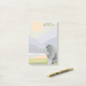 RUW BLAUW CHOW Sticky Notes (Op bureau)