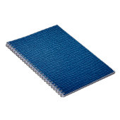 Ruw blauw leder notitieboek (Rechterzijde)
