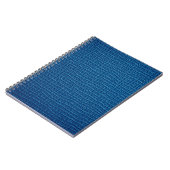 Ruw blauw leder notitieboek (Linkerzijde)