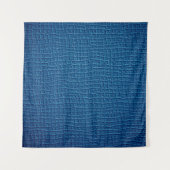 Ruw blauw leder wandkleed (Voorkant)