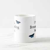 Ruw Borstvoeding Mama Blue Butterflies Koffiemok (Center)