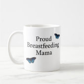 Ruw Borstvoeding Mama Blue Butterflies Koffiemok (Links)