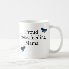 Ruw Borstvoeding Mama Blue Butterflies Koffiemok