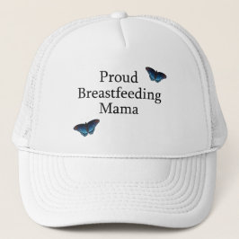 Ruw Borstvoeding Mama Blue Butterflies Trucker Pet