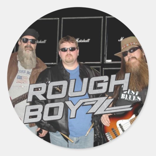 Ruw BoyZZ 'BoyZZ' Ronde Sticker (Voorkant)
