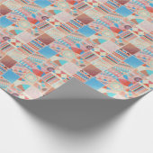 Ruw canvaspatroon: getextureerd patroon cadeaupapier (Hoek)