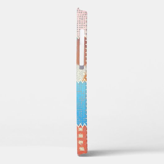 Ruw canvaspatroon: getextureerd  patroon Case-Mate iPhone case (Achterkant / Links)