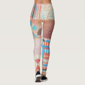 Ruw canvaspatroon: getextureerd  patroon leggings (Achterkant)