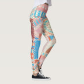 Ruw canvaspatroon: getextureerd  patroon leggings (Rechts)