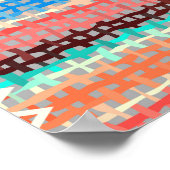 Ruw canvaspatroon: getextureerd patroon poster (Hoek)