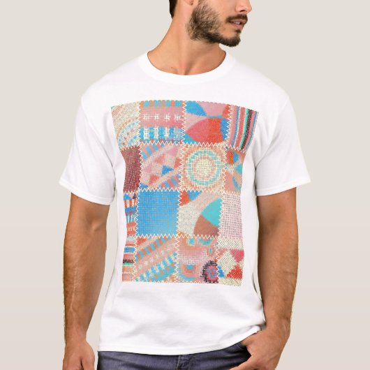 Ruw canvaspatroon: getextureerd patroon t-shirt (Voorkant)