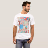Ruw canvaspatroon: getextureerd patroon t-shirt (Voorkant volledig)