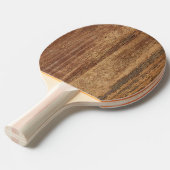 Ruw cederhout tafeltennisbatje (Voorkant Gekanteld)
