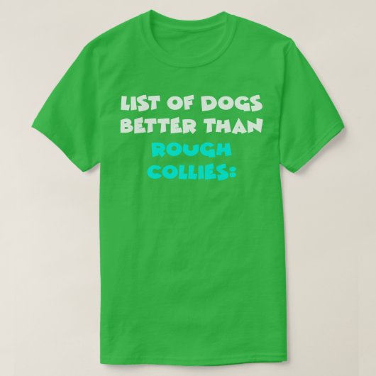 Ruw Collie 1 T-shirt (Design voorkant)
