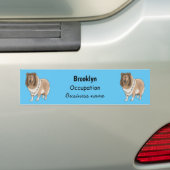 Ruw collie cartoon illustratie bumpersticker (Op auto)