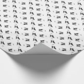 Ruw Collie Charcoal Cadeaupapier (Hoek)