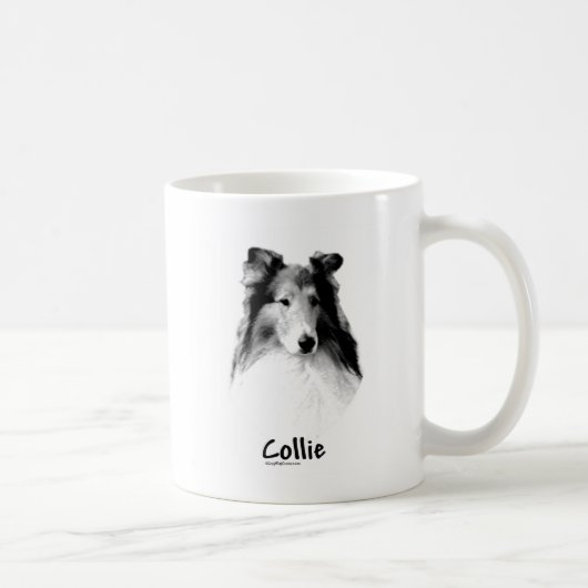 Ruw Collie Charcoal Koffiemok (Rechts)