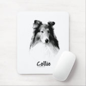 Ruw Collie Charcoal Muismat (Met muis)