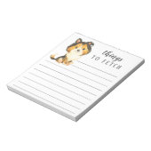 Ruw Collie Dingen aan Vetch Notitieblok (Linkerzijde)