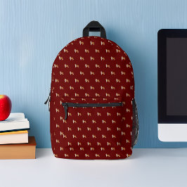 Ruw Collie Dogs Patroon Gepersonaliseerd Bedrukte Rugzak